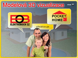 Inteligentní dům - 3D vizualizace